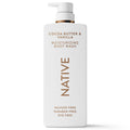 Moisturizing Body Wash, Cocoa Butter & Vanilla, Sulfate Free, 24hr Moisturization with Shea Butter, for Women & Men for Dry Skin, 22 fl oz