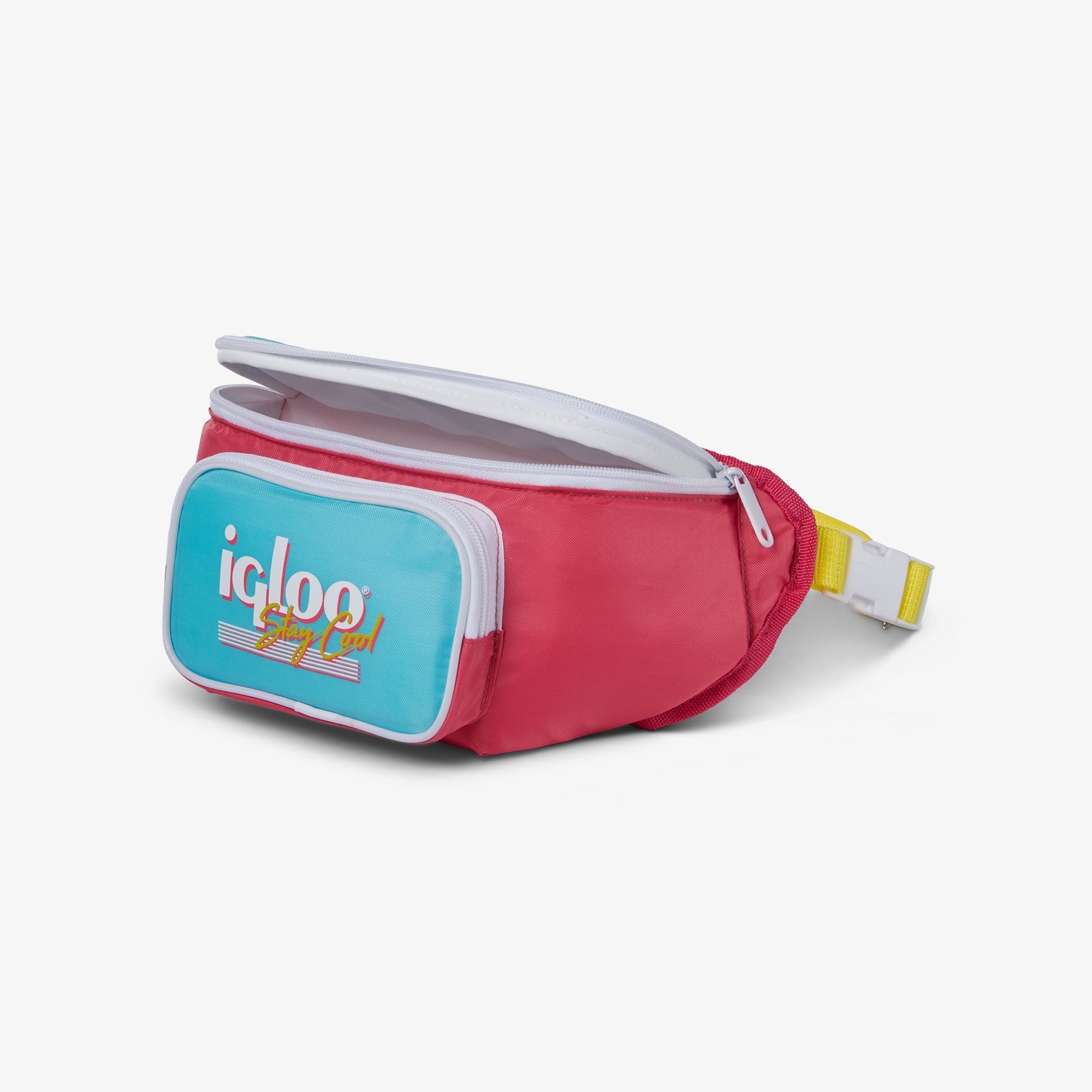 3 Can Capacity Retro Fanny Pack Cooler Bag, Lilac Purple