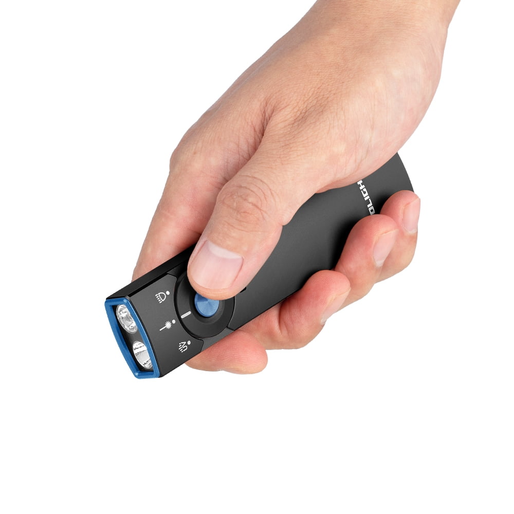 Arkfeld Pro Black NW Flat EDC Flashlight w/LED Light, UV & Laser, 1300 Lumens