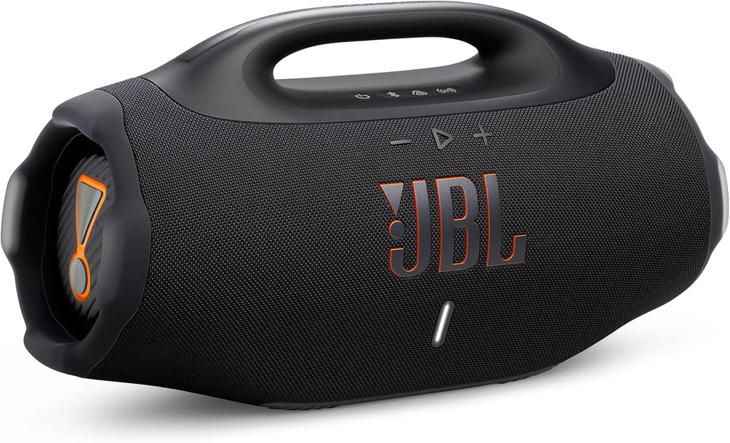 JBL Boombox 4 - Most Powerful Portable Waterproof Speaker with Massive Pro Sound Up to 34 Hours of Playtime & Multi-Speaker Connection by Auracast™ (Black)