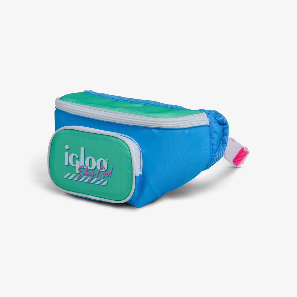3 Can Capacity Retro Fanny Pack Cooler Bag, Lilac Purple