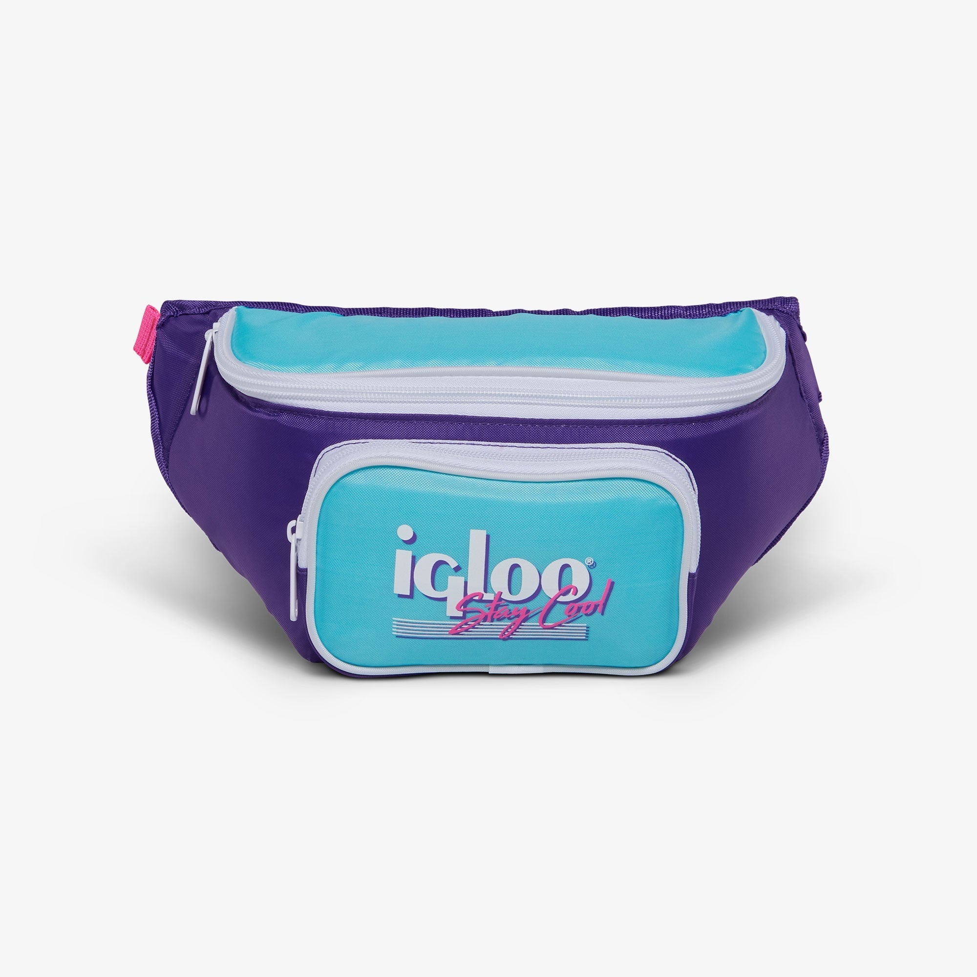 3 Can Capacity Retro Fanny Pack Cooler Bag, Lilac Purple