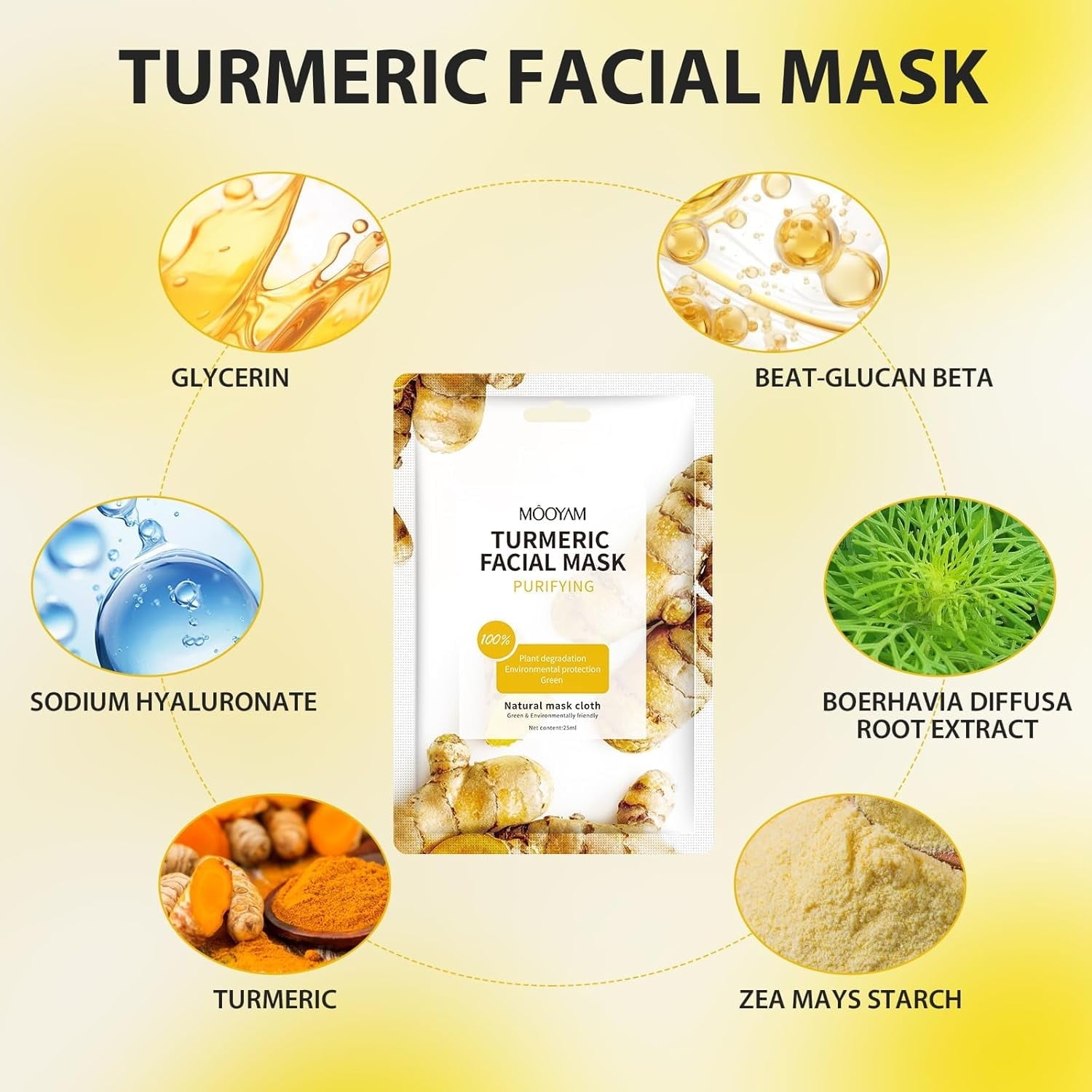 11 Pack Fruit Moisturizing Facial Mask Sheet, Rich in Fruit Essence Face Mask to Brighten and Hydrate Dull Skin
