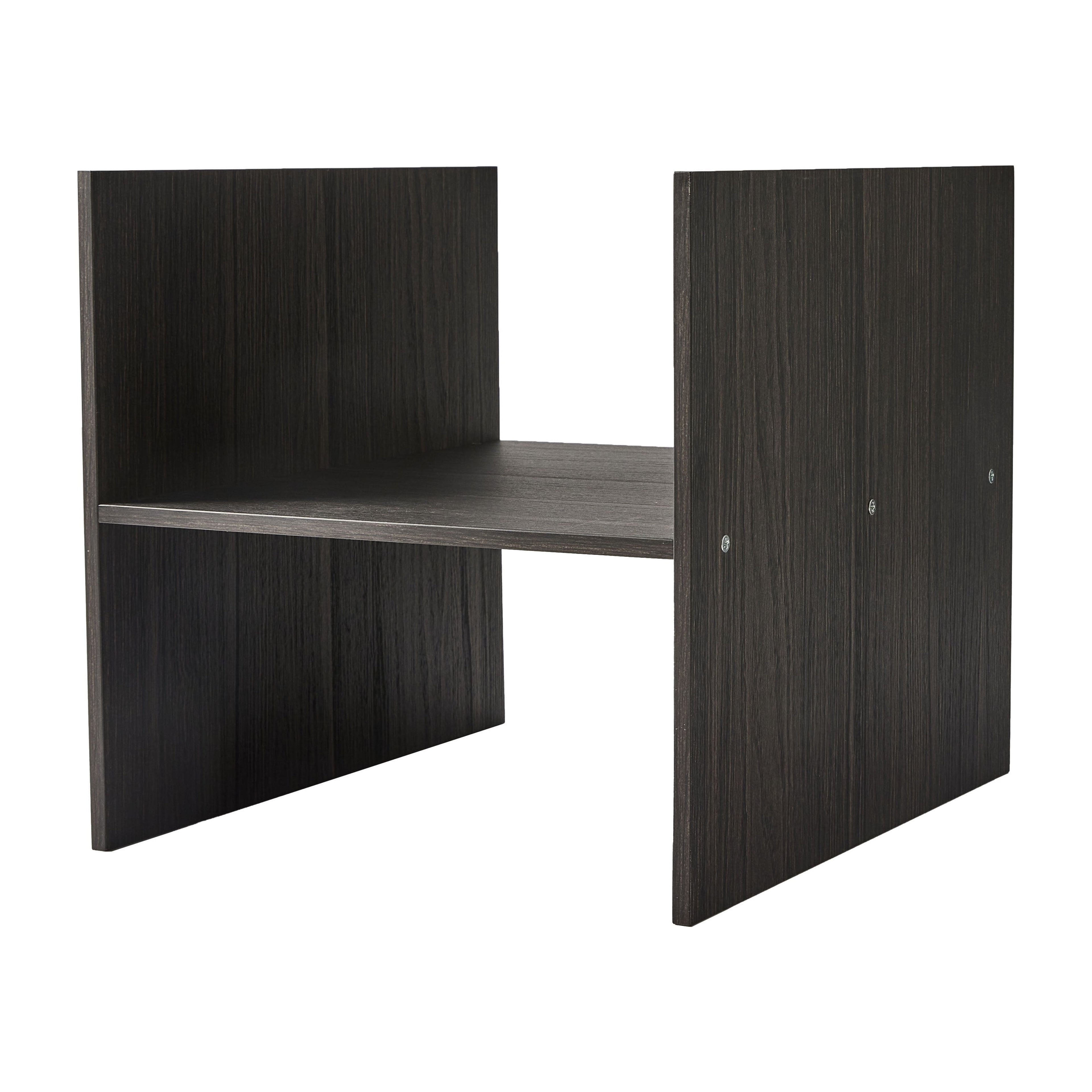 Better Homes & Gardens H Shelf Insert for Cube Organizers, Tobacco Oak