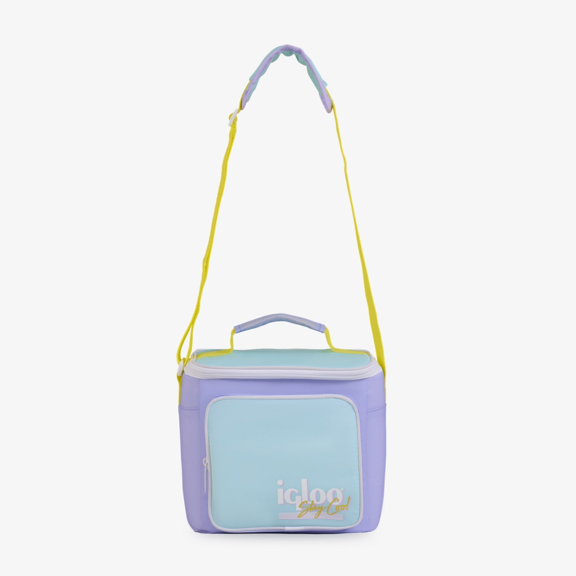 9 Can Capacity Retro Square Lunch Bag Cooler, Yellow