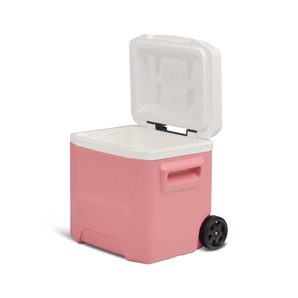 16 QT Laguna Hard Sided Ice Chest Cooler with Wheels, Aqua Blue