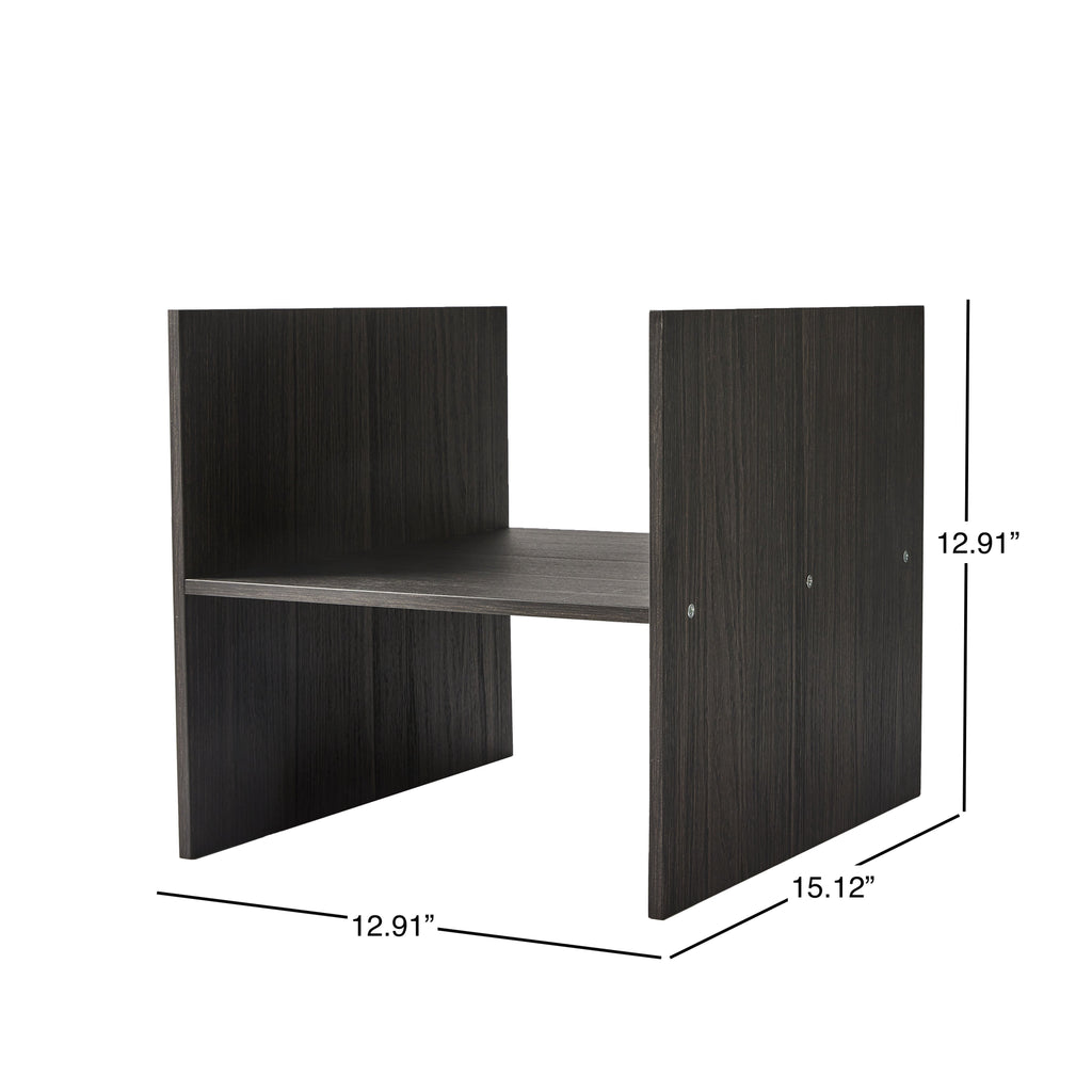 Better Homes & Gardens H Shelf Insert for Cube Organizers, Tobacco Oak