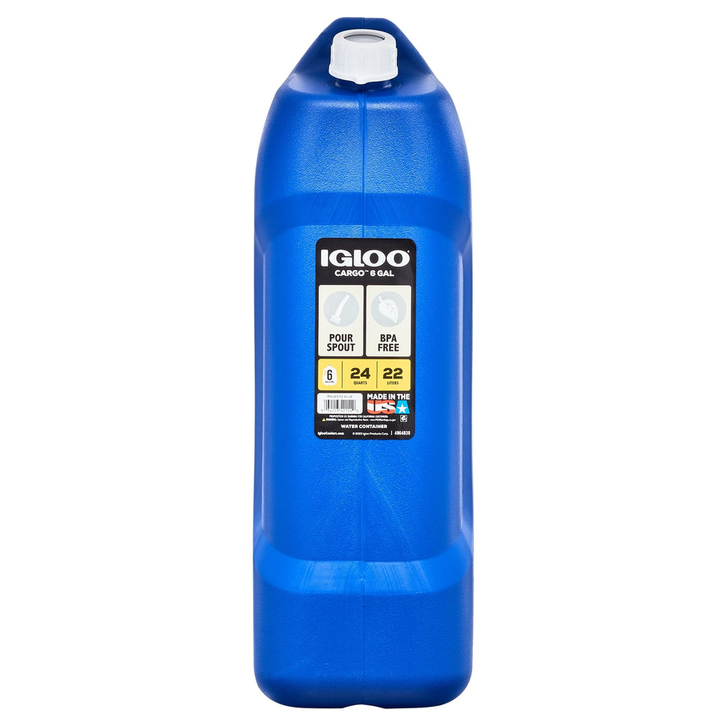 6 Gallon Camping Water Storage Container, Blue