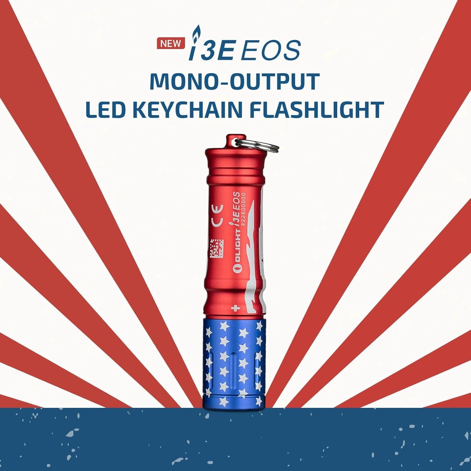 i3E EOS PMMA TIR Lens AAA EDC Flashlight 90 Lumens Compact Keychain Flash Light for Night, Camping (Nocturnal Sentinel)
