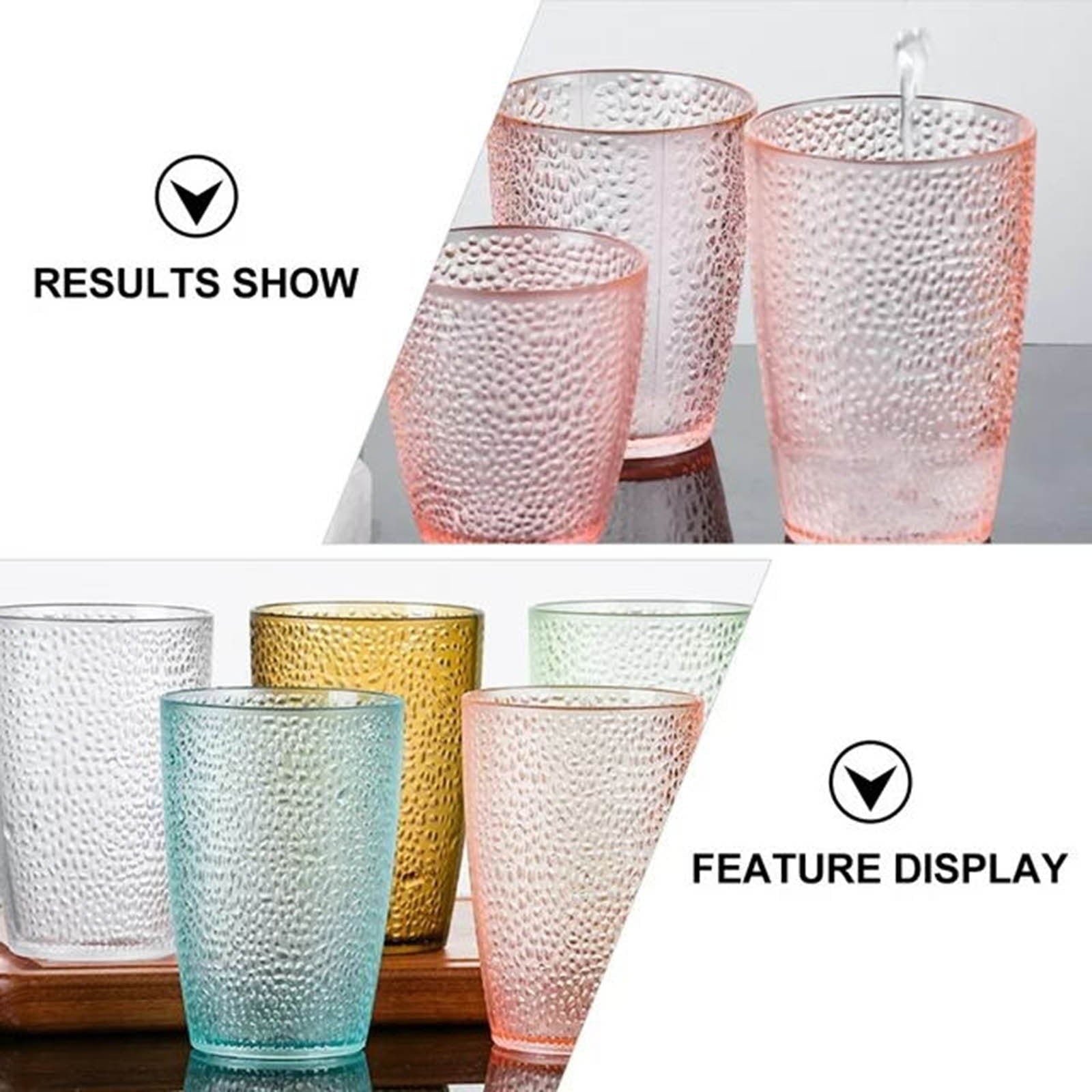 7oz Acrylic Drinking Glasses, 4Pcs Tumblers Drinkware Unbreakable Water Glasses Cups & for Home Outdoors Restaurant, Emerald