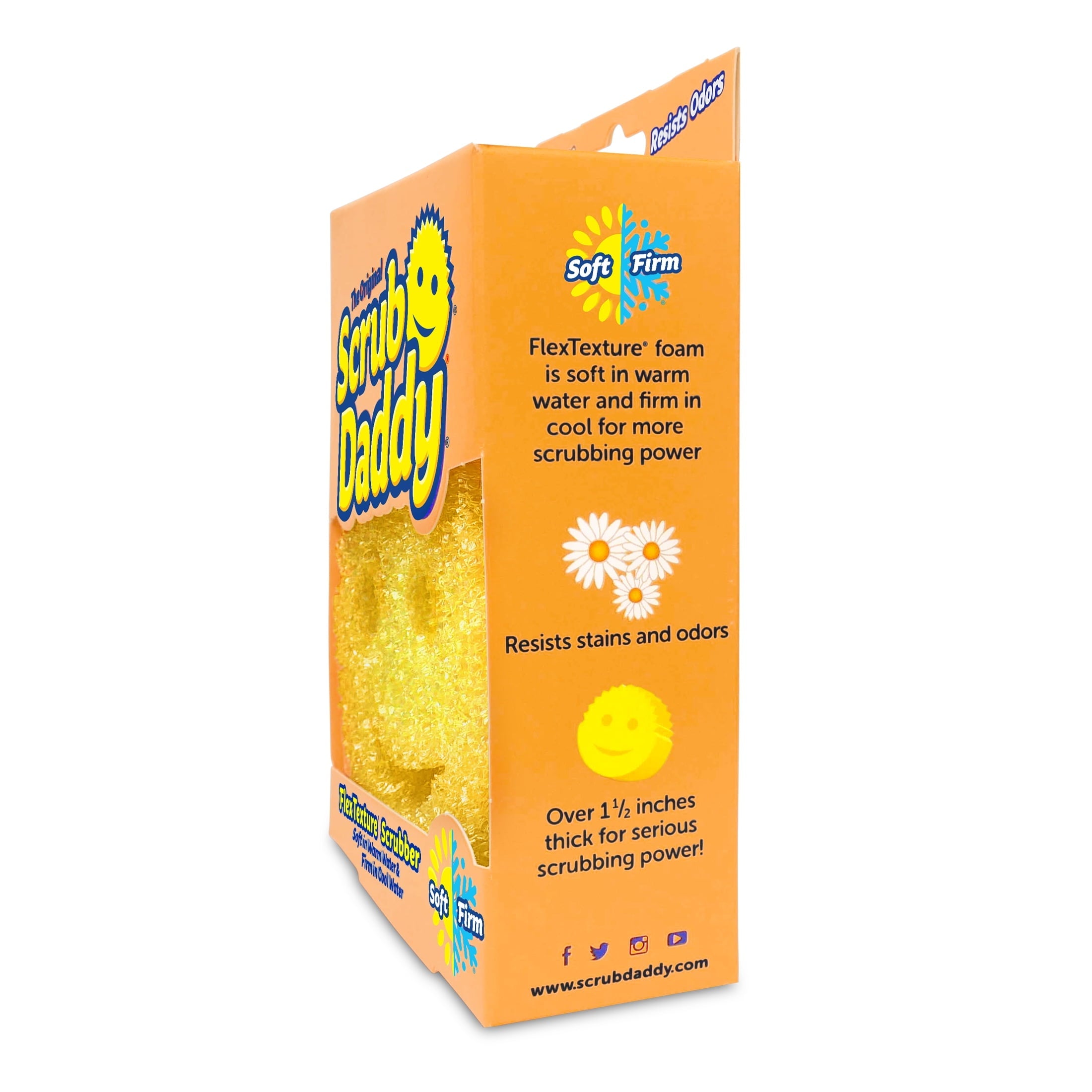 (3 pack) Scrub Daddy Original Sponge Scratch-Free Dish Scrubber, Kitchen & Bath Cleaning Supplies. Scrubbies & Esponjas De Fregar Platos