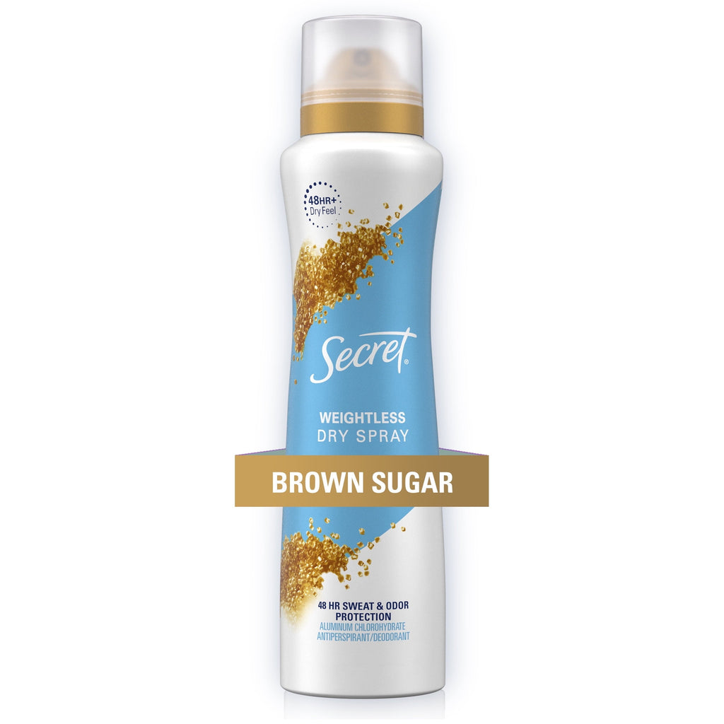 Dry Spray Antiperspirant Deodorant for Women, Brown Sugar, 4.1oz.