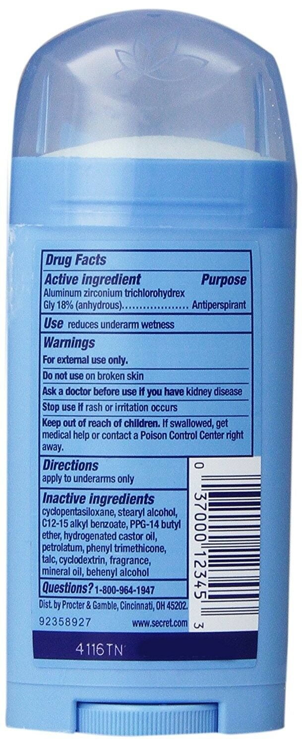 Anti-Perspirant Deodorant Clear Gel, Classic Cocoa Butter Scent 2.6 oz (Pack of 6)