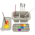 Paint Brush Cleaner, Paint Brush Holder and Organizers with Palette for Acrylic, Watercolor, and Water-Bas...