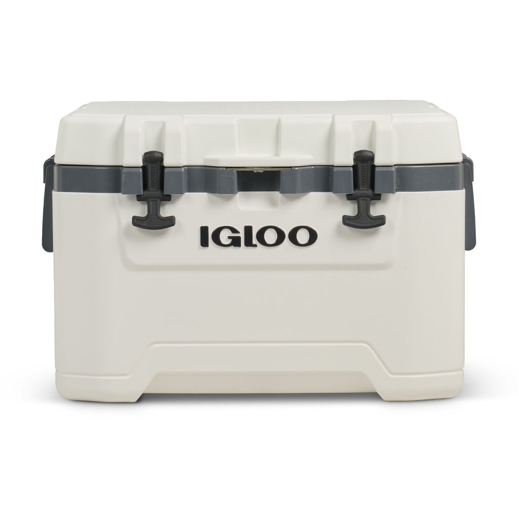 52 QT Overland Ice Chest Cooler with Wheels, Gray and Blue
