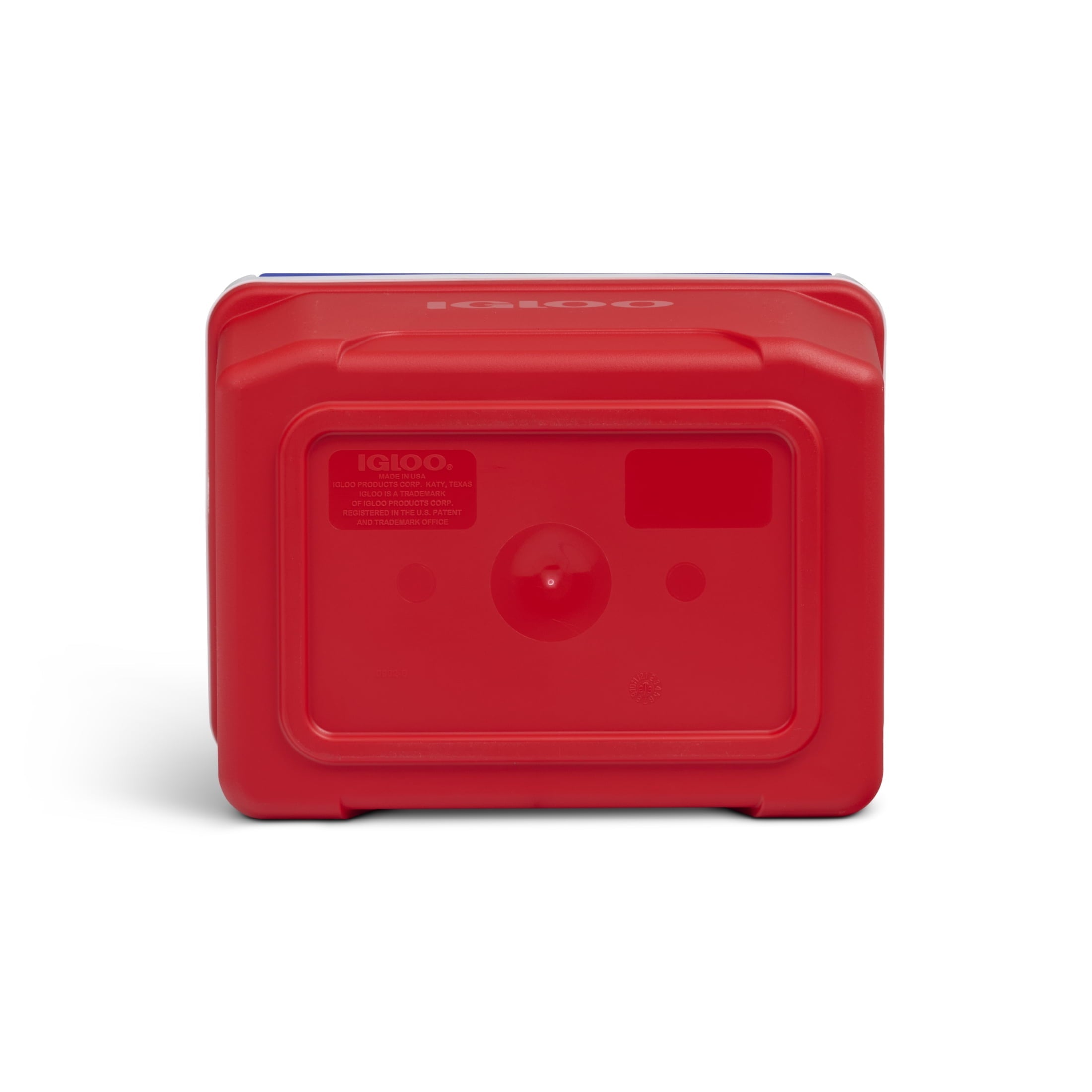 9 QT Laguna Ice Chest Cooler, Blue Red and White