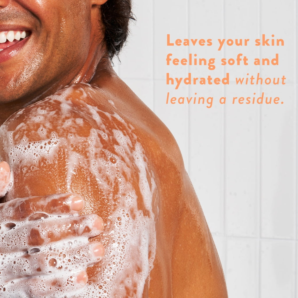 Body Wash, Sweet Peach & Nectar, Sulfate Free, Naturally Derived Ingredients, 24hr Freshness, for Women & Men, 18 fl oz