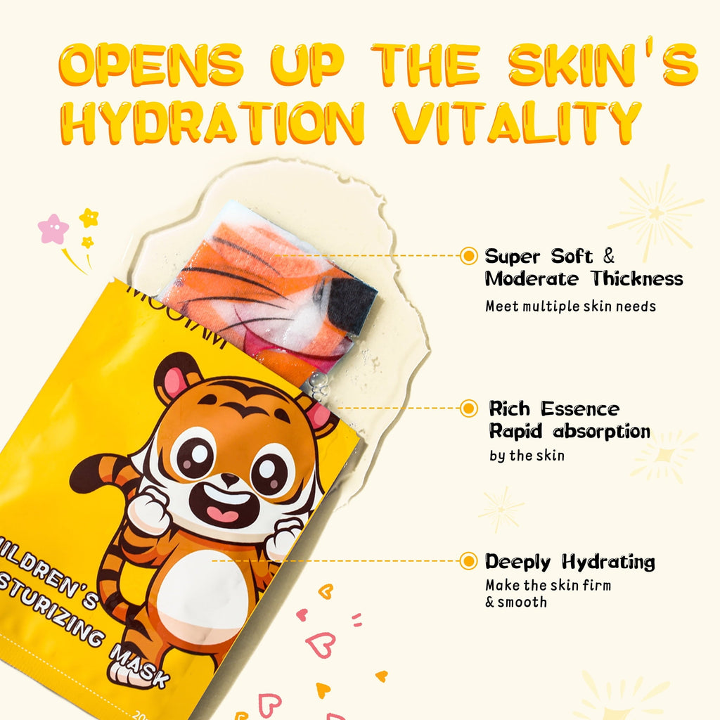 11 Pack Fruit Moisturizing Facial Mask Sheet, Rich in Fruit Essence Face Mask to Brighten and Hydrate Dull Skin