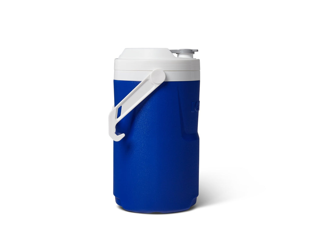 1 Gallon Sports Plastic Beverage Jug with Hooks, Red