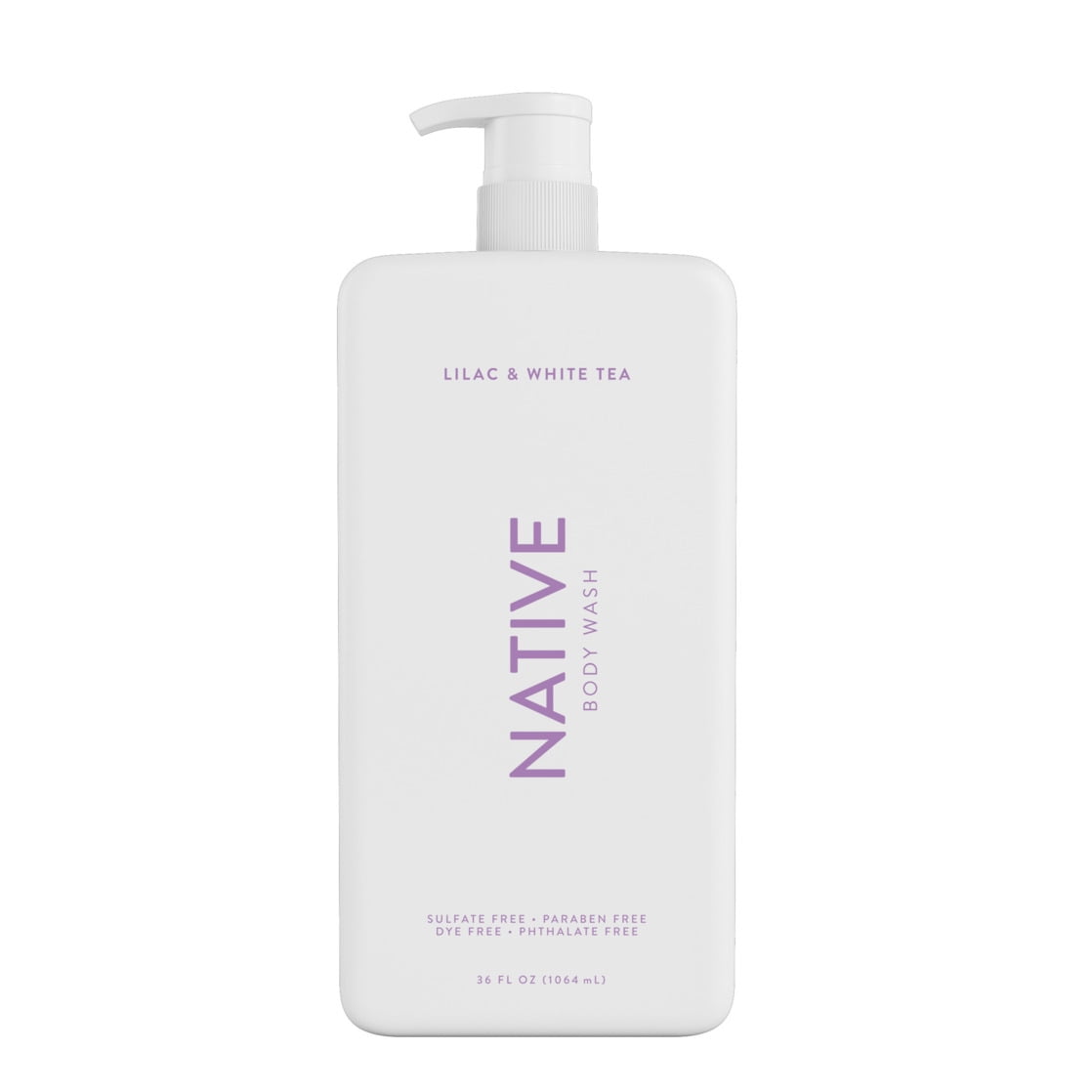 Body Wash, Lilac & White Tea, Sulfate Free, Naturally Derived Ingredients, 24hr Freshness, for Women & Men, 36 fl oz