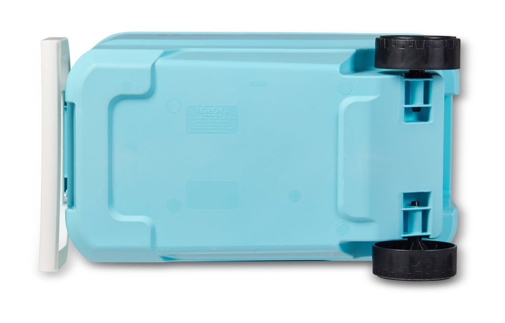 38 qt. 'Wheelie Cool' Hard Ice Chest Cooler with Wheels - Blue