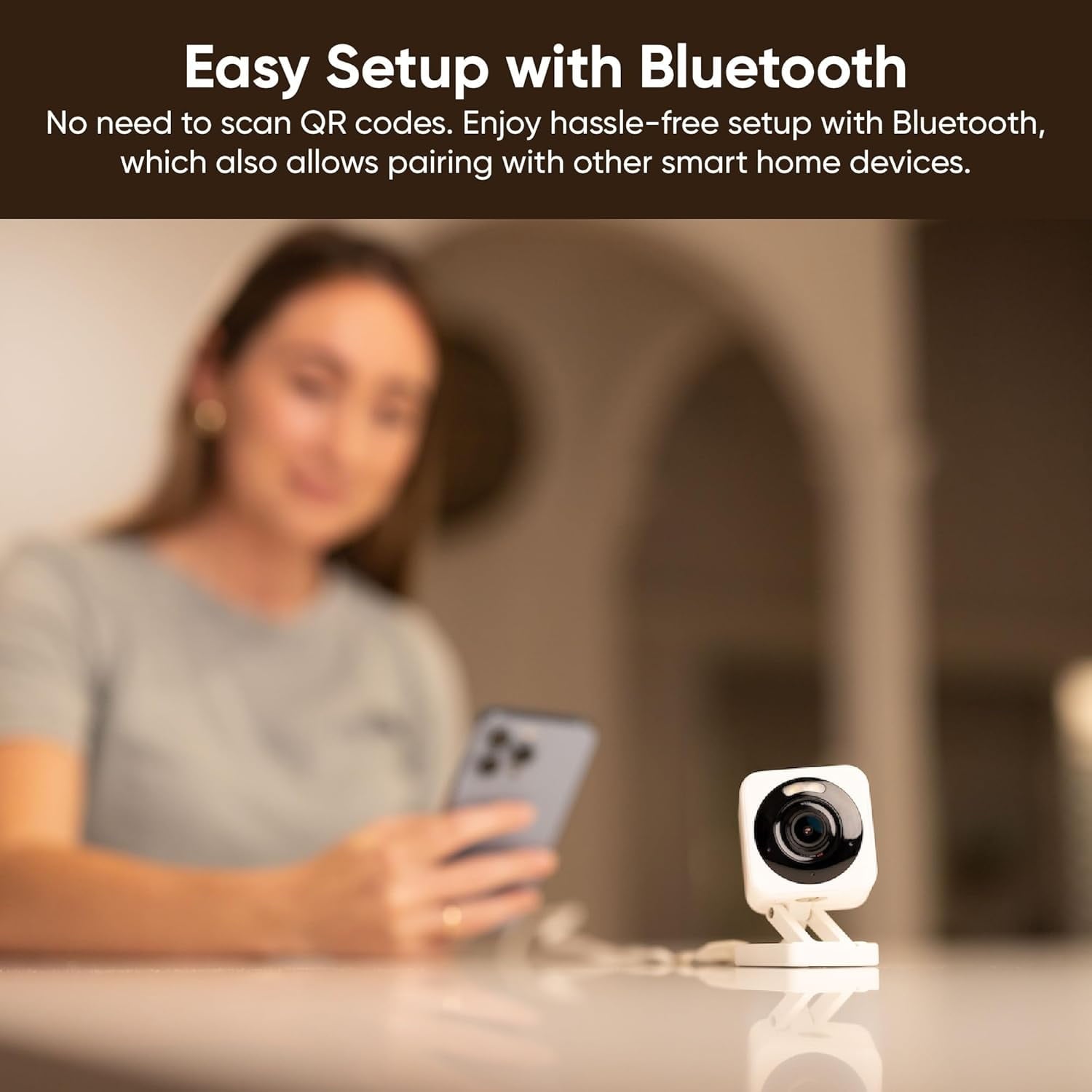 Cam v4 2.5K QHD Wi-Fi Indoor/Outdoor Smart Home Security Camera with Color Night Vision, Motion-Activated Spotlight, and 2-Way Audio