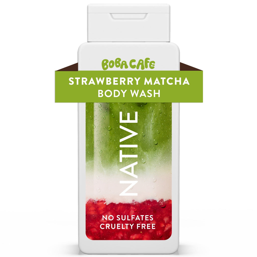 Body Wash, Limited Edition Berry Blossom Tea, Sulfate Free Body Wash for Women & Men, Boba Café, 18 fl oz