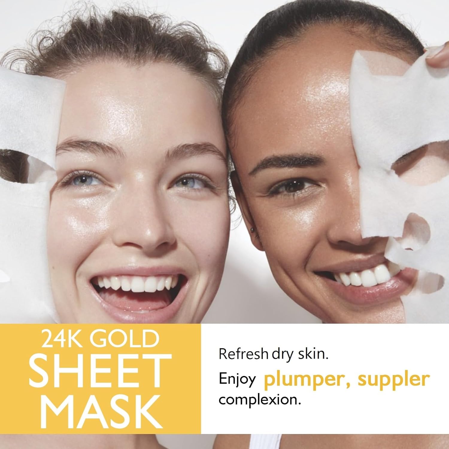 11 Pack Fruit Moisturizing Facial Mask Sheet, Rich in Fruit Essence Face Mask to Brighten and Hydrate Dull Skin