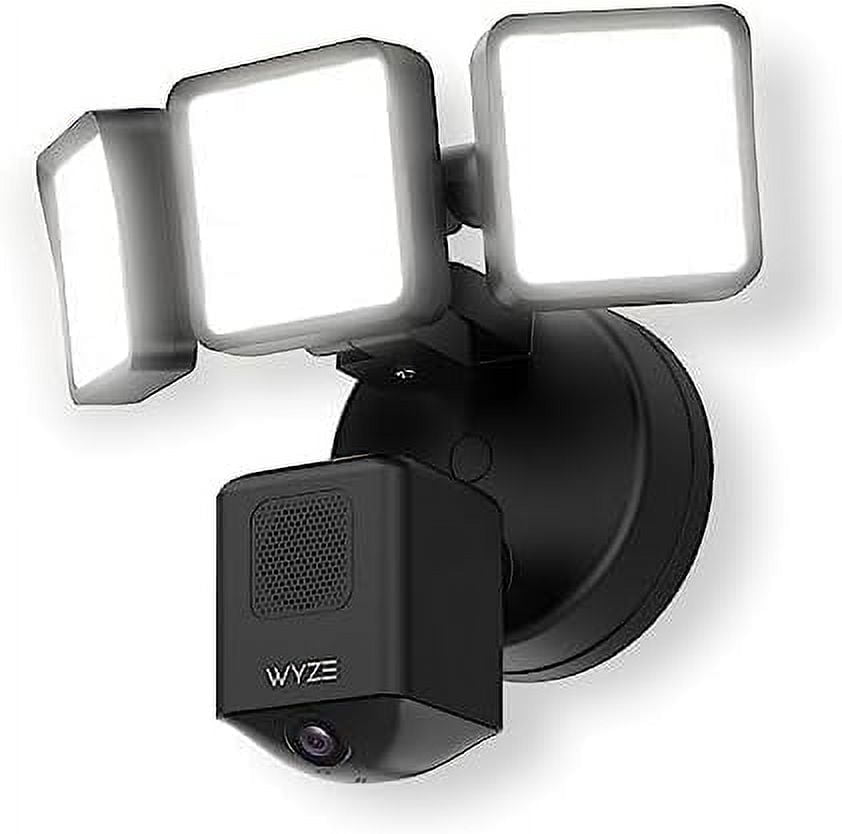 Box Wyze - Floodlight Camera Pro, 3000 Lumen LEDs, 180° Wide View, 2k HD Outdoor Wi-Fi Floodlight Home Security Camera - Black