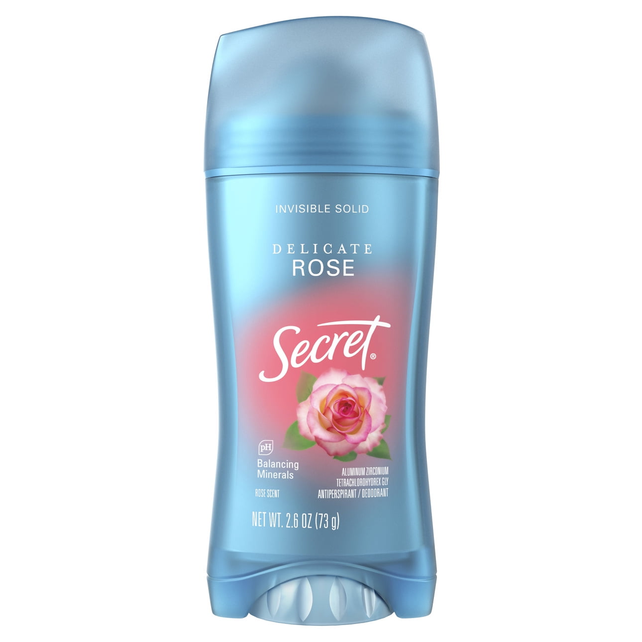 Invisible Solid Antiperspirant Deodorant, Rose Scent, 2.6 oz