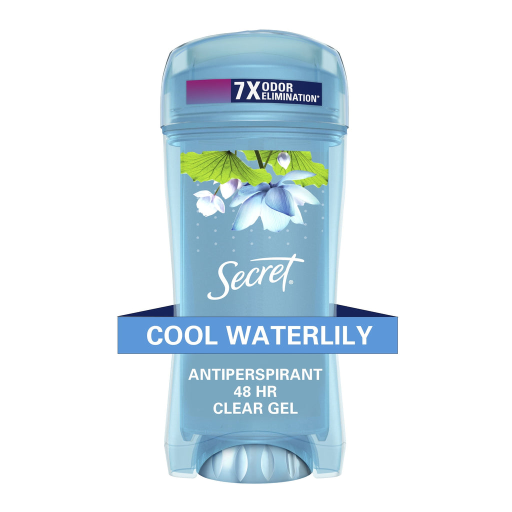 Clear Gel Antiperspirant and Deodorant for Women, Waterlily Scent, 2.6 oz