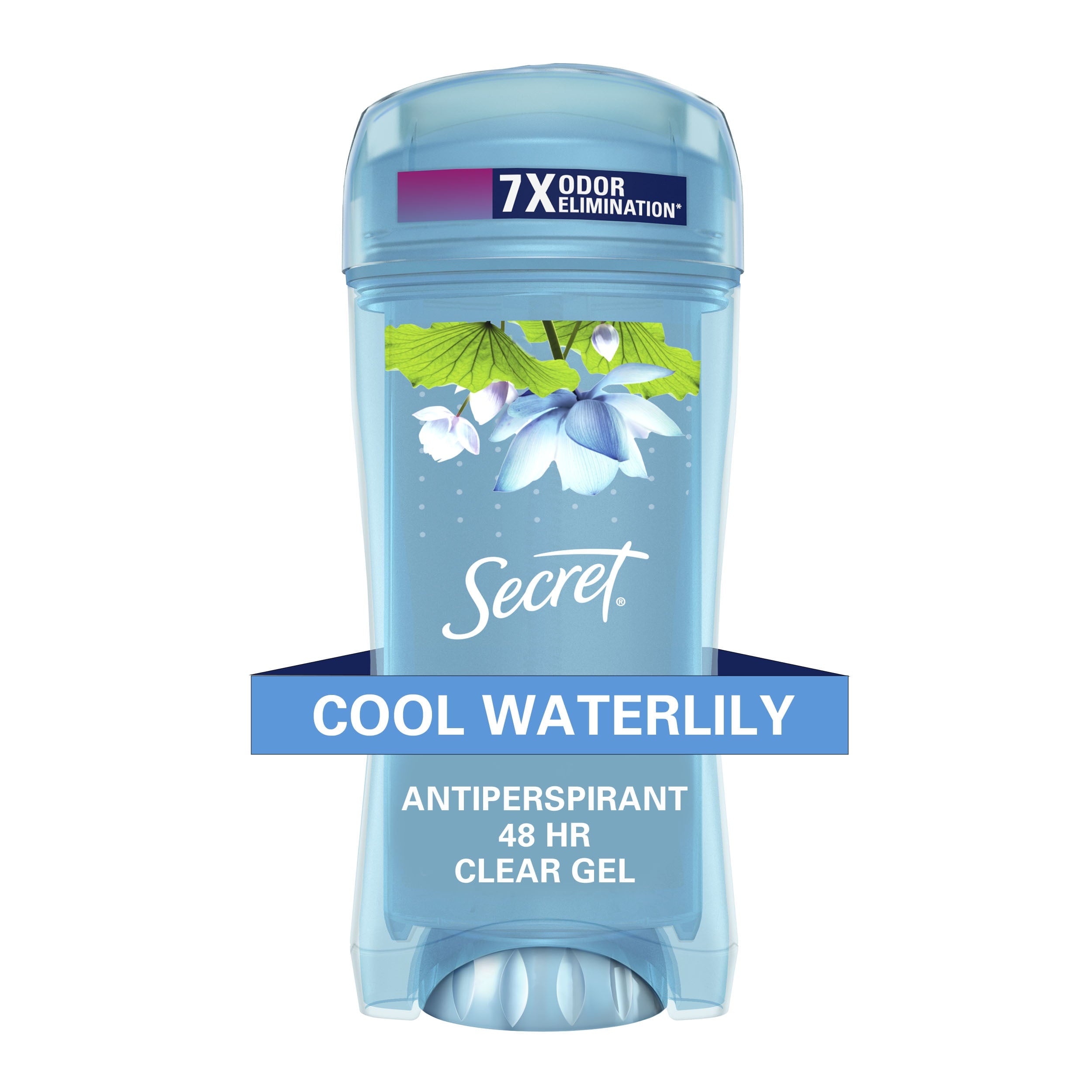 Clear Gel Antiperspirant and Deodorant for Women, Waterlily Scent, 2.6 oz