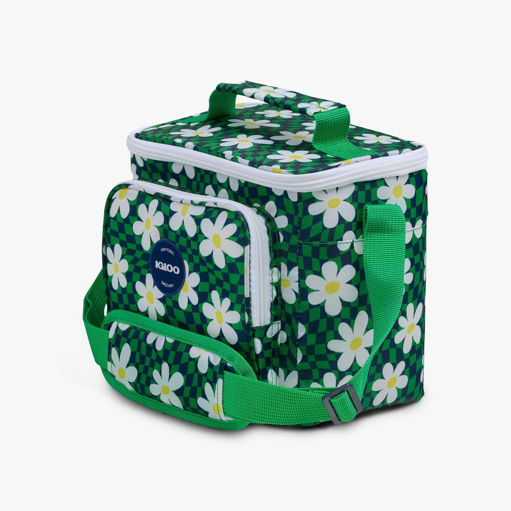 9 Can Capacity Retro Square Lunch Bag Cooler, Yellow