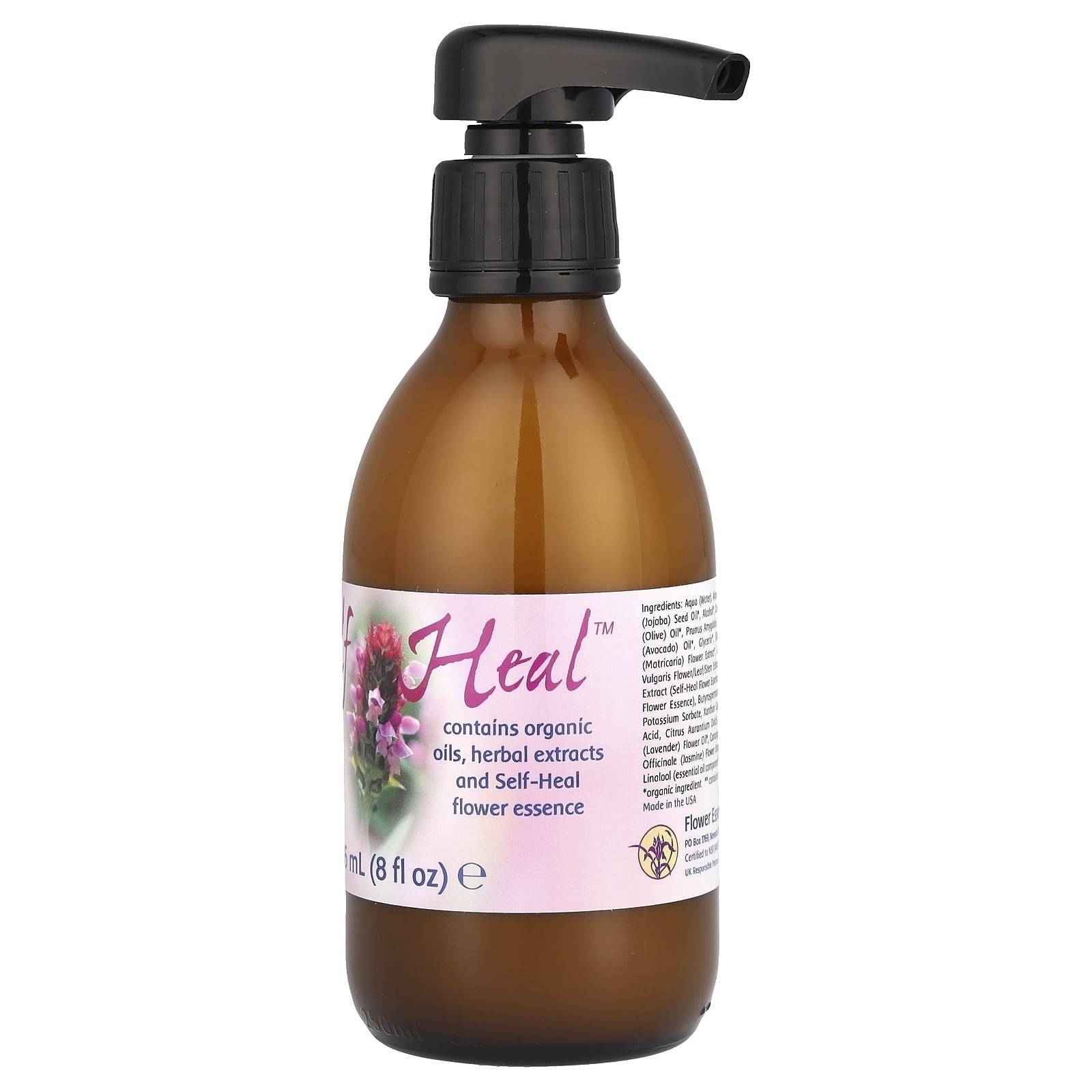 Flower Essence Services Self-Heal Creme 8oz Pump Top 8 oz Cream