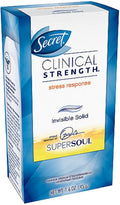 Clinical Strength Invisible Solid Antiperspirant & Deodorant, Stress Response 1.60 oz (Pack of 2)