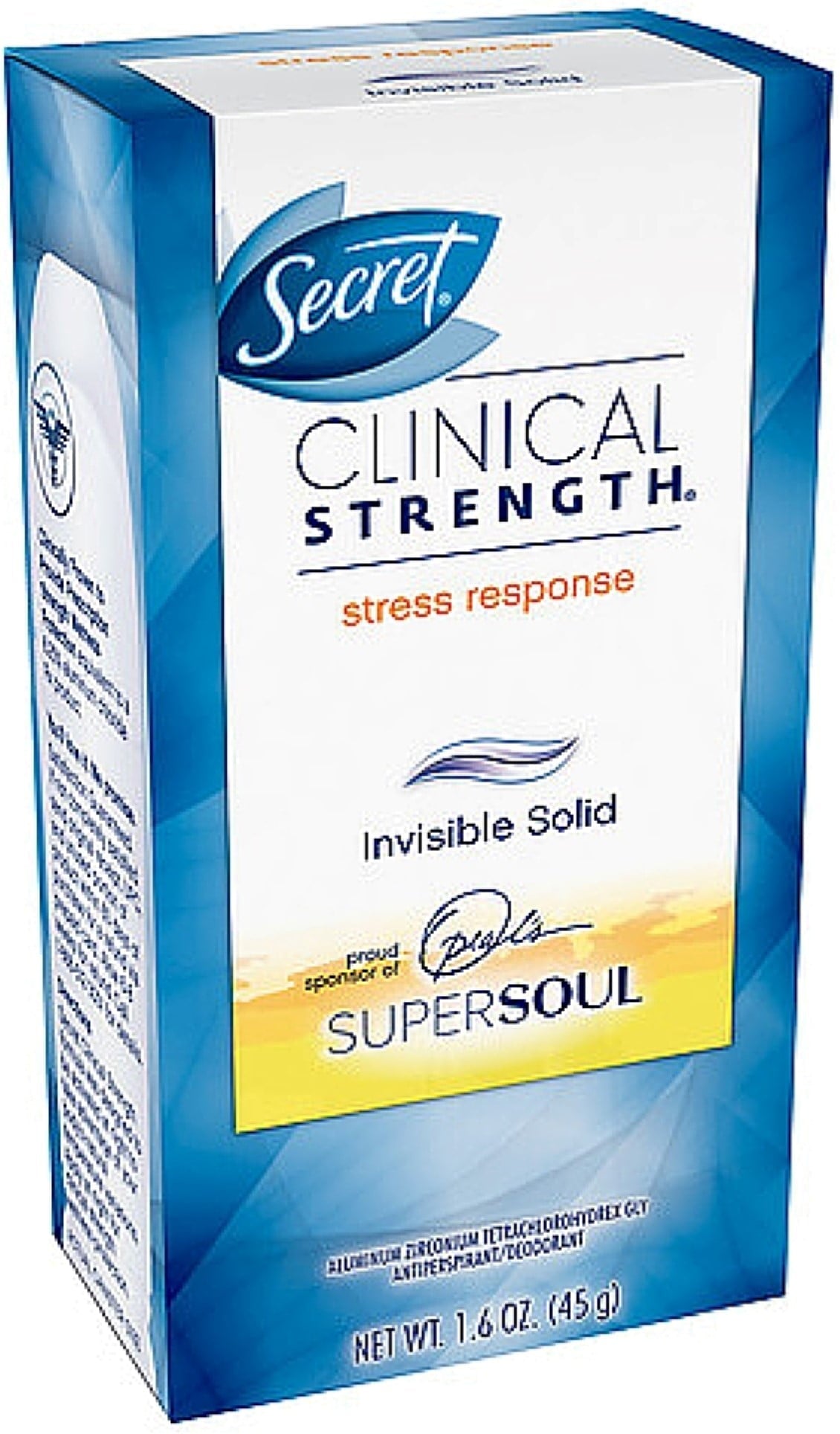 Clinical Strength Invisible Solid Antiperspirant & Deodorant, Stress Response 1.60 oz (Pack of 2)