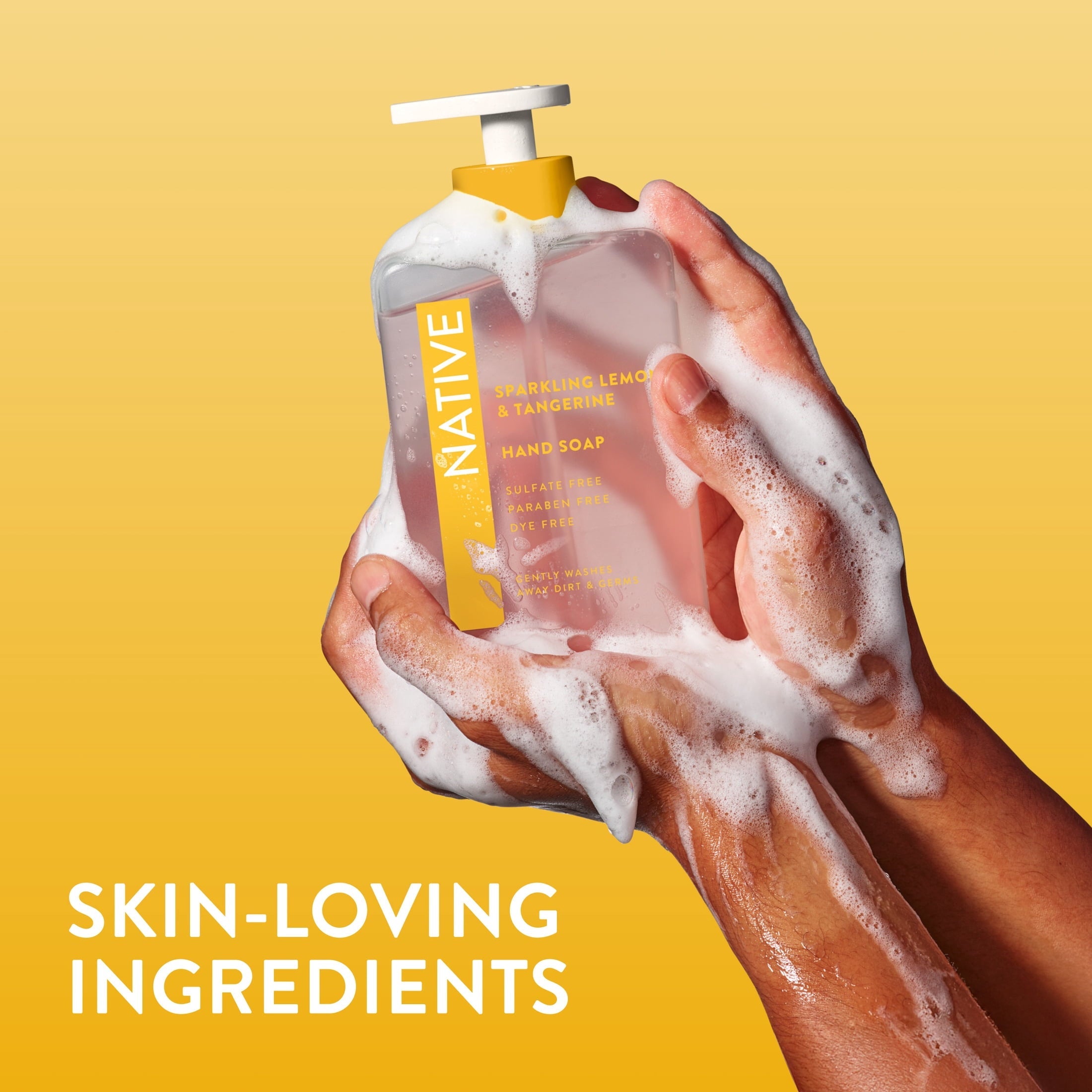 Liquid Hand Soap, Sparkling Lemon & Tangerine, Non-drying, Naturally Derived Cleansers, Sulfate Free, 13 fl oz