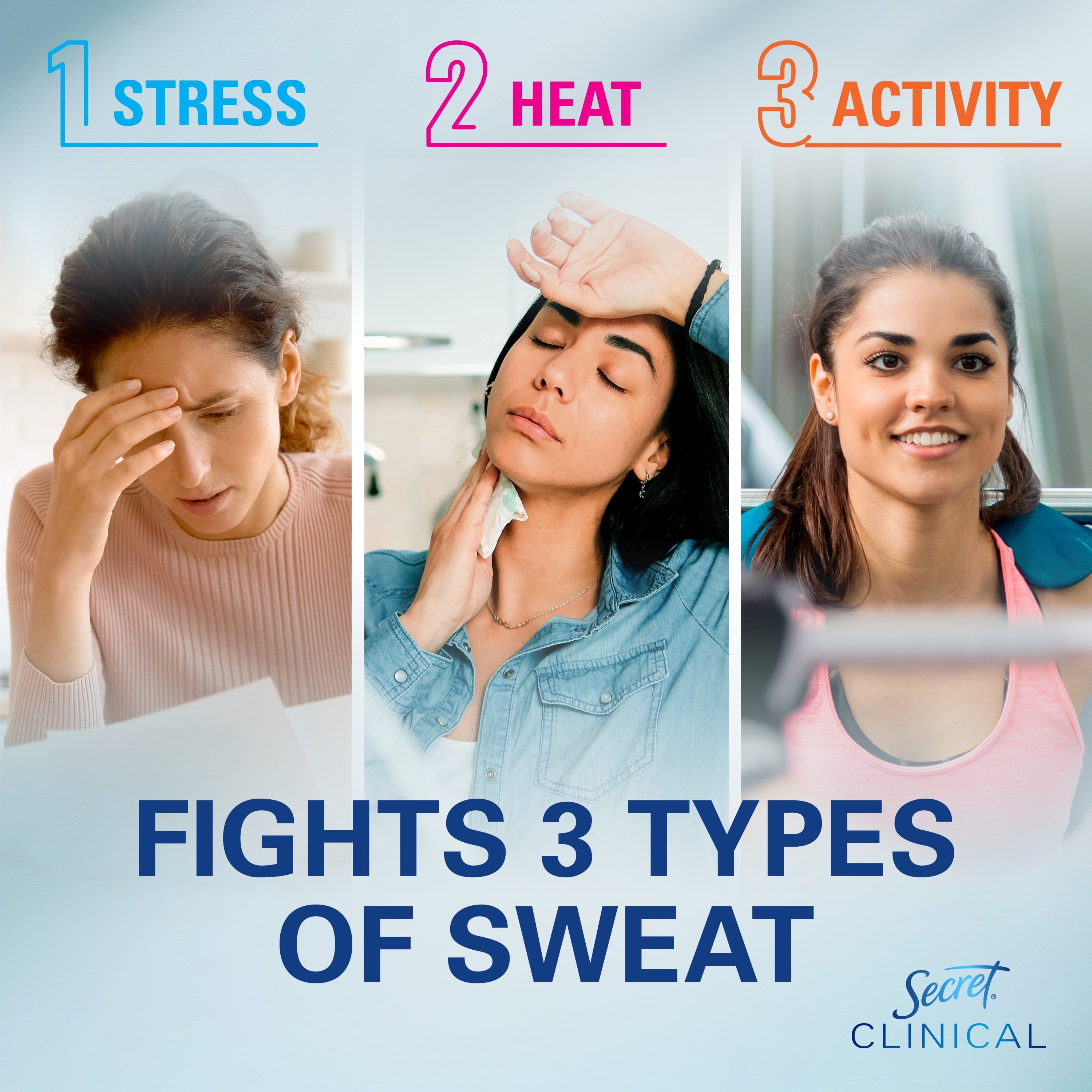 Clinical Strength Dry Spray Antiperspirant & Deodorant for Women, Stress Response Scent, 3.8oz