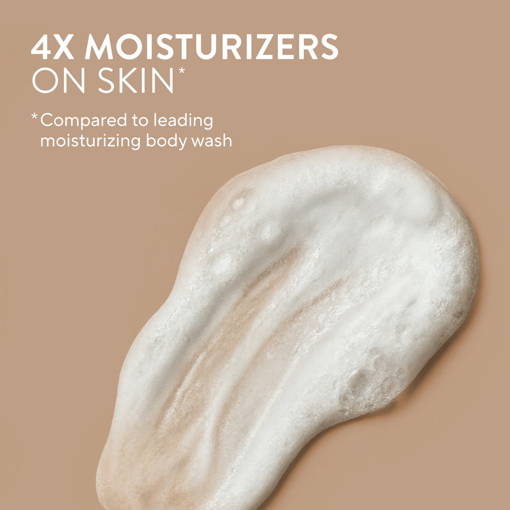 Moisturizing Body Wash, Cocoa Butter & Vanilla, Sulfate Free, 24hr Moisturization with Shea Butter, for Women & Men for Dry Skin, 22 fl oz