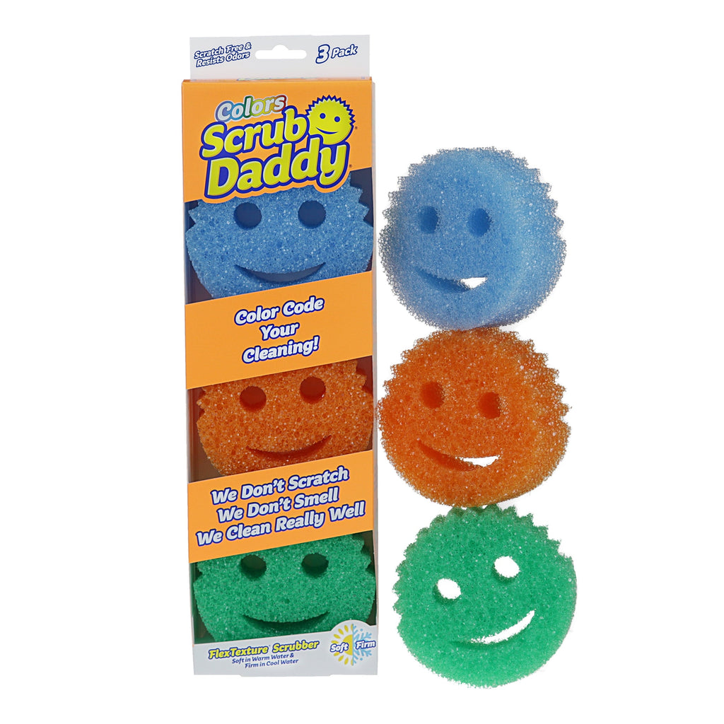 Colors Non-Scratch Cleaning Sponges, 3 Count
