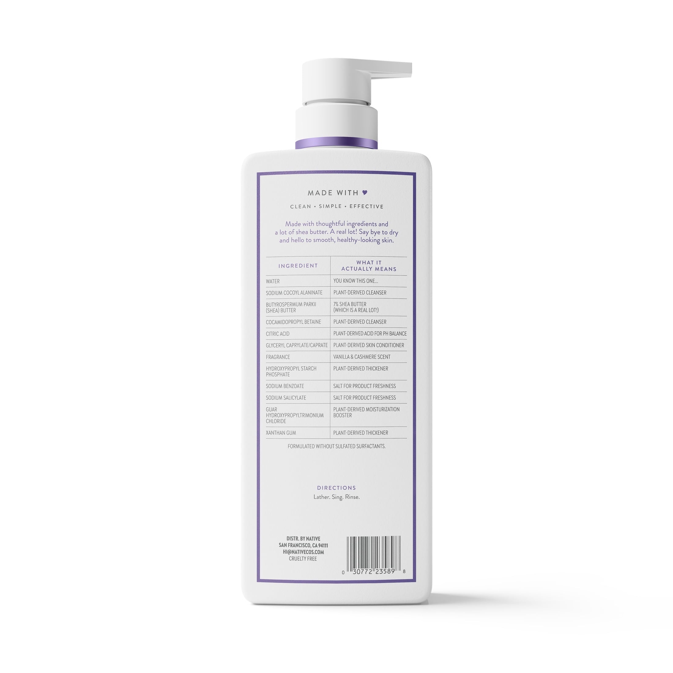 Moisturizing Body Wash Vanilla & Cashmere, 22oz