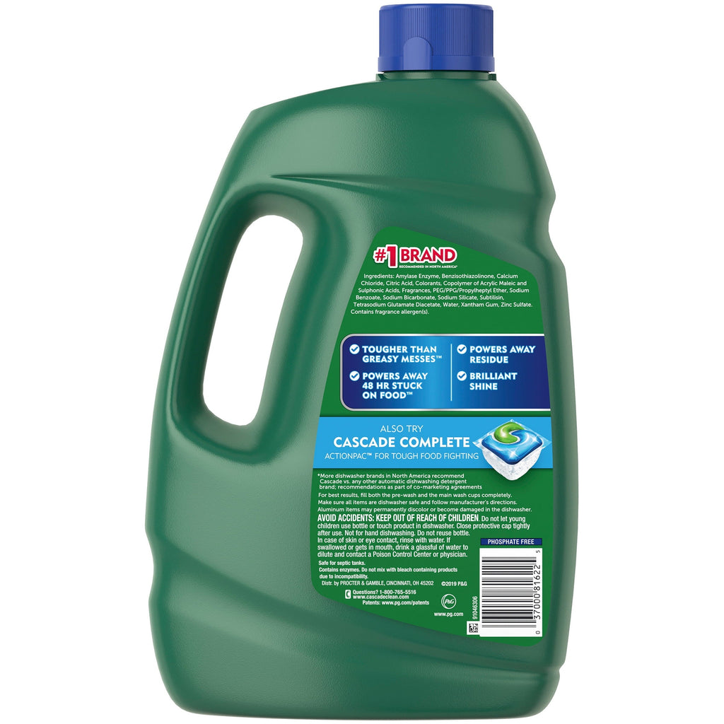 Advanced Power Dishwasher Detergent, Fresh Scent, 125 Fluid Ounces
