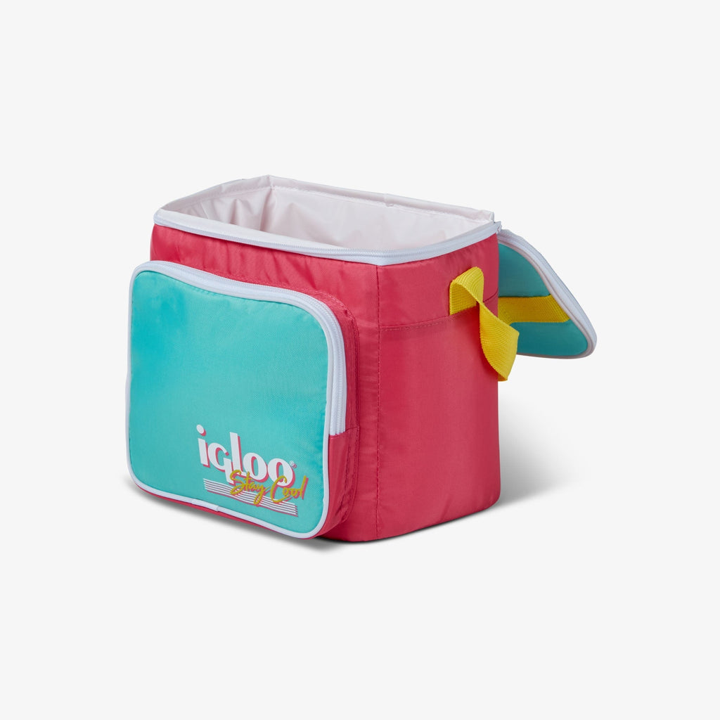 9 Can Capacity Retro Square Lunch Bag Cooler, Yellow