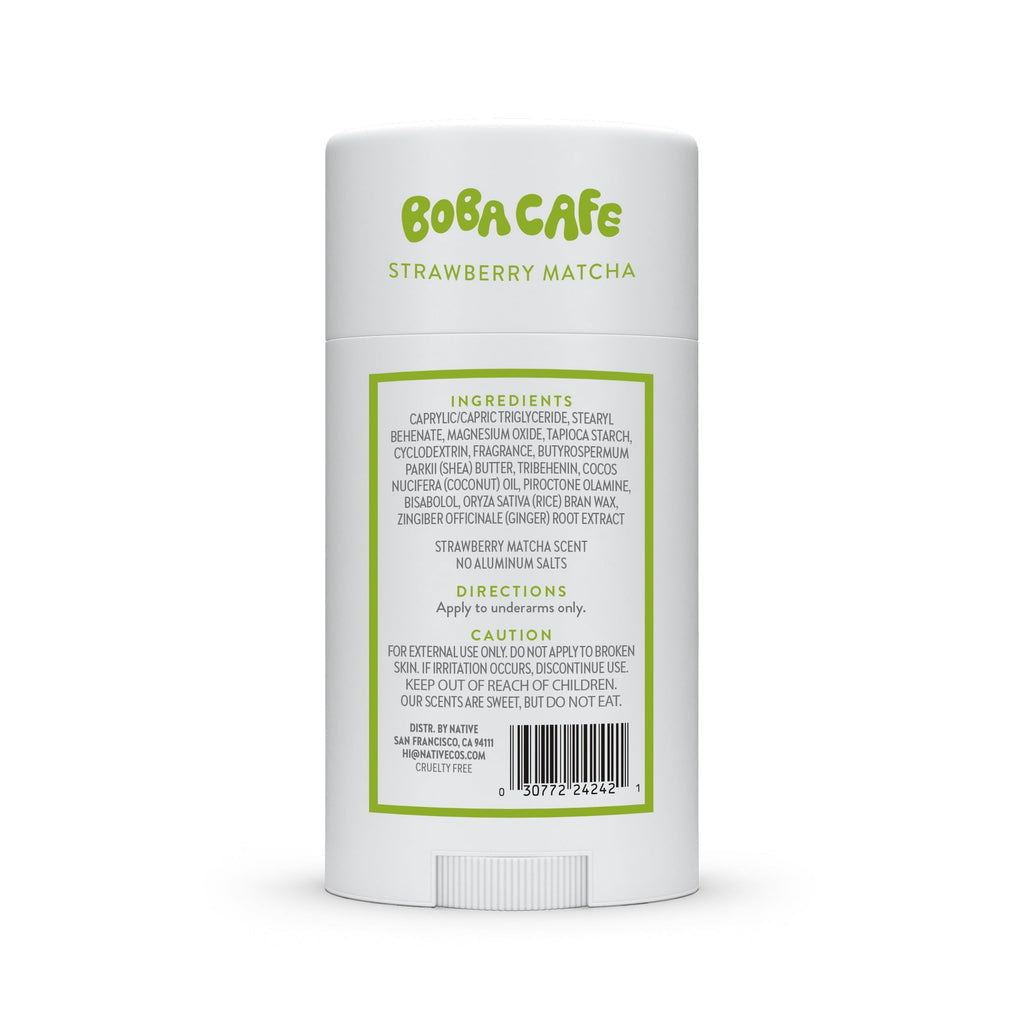 Aluminum Free Deodorant, Limited Edition Berry Blossom Tea, 72 Hour Odor Protection, for Women and Men, Boba Café, 2.65oz