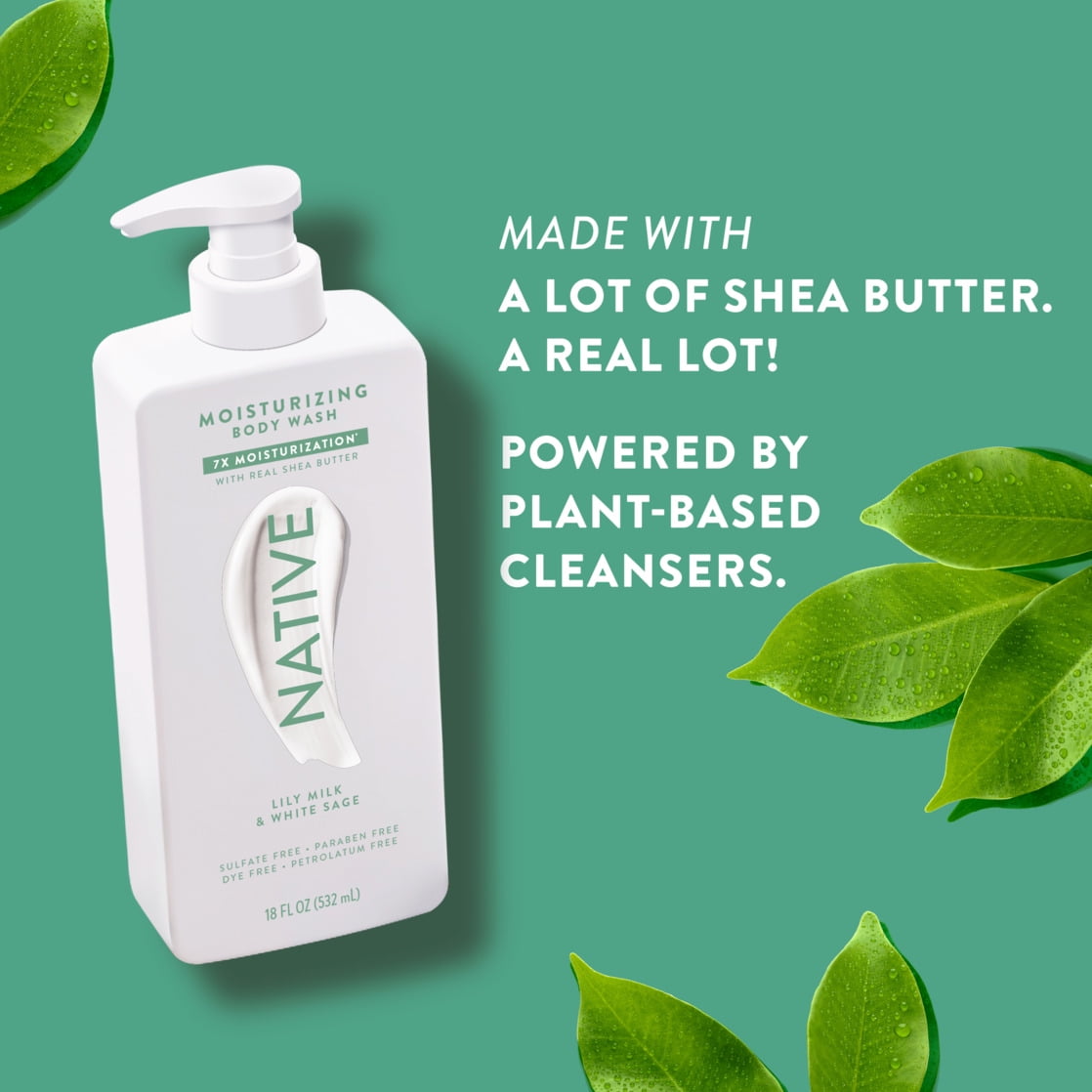 Lily Milk & White Sage Moisturizing Body Wash 18oz
