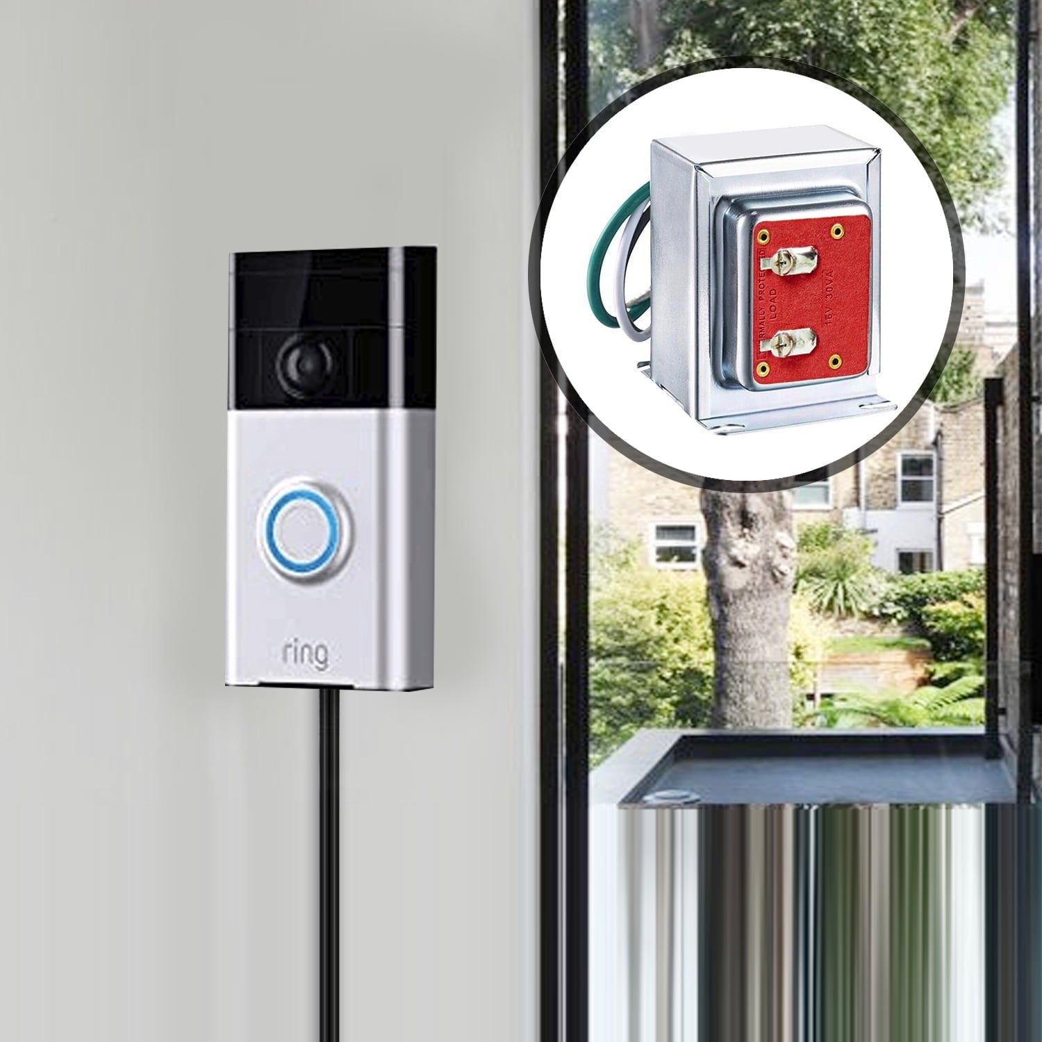 Compatible with Video Doorbell Pro,Nest, Eufy, Wyze, Arlo,Blink Wireless Video doorbell, 16v 30va Hardwired Door Chime Transformer