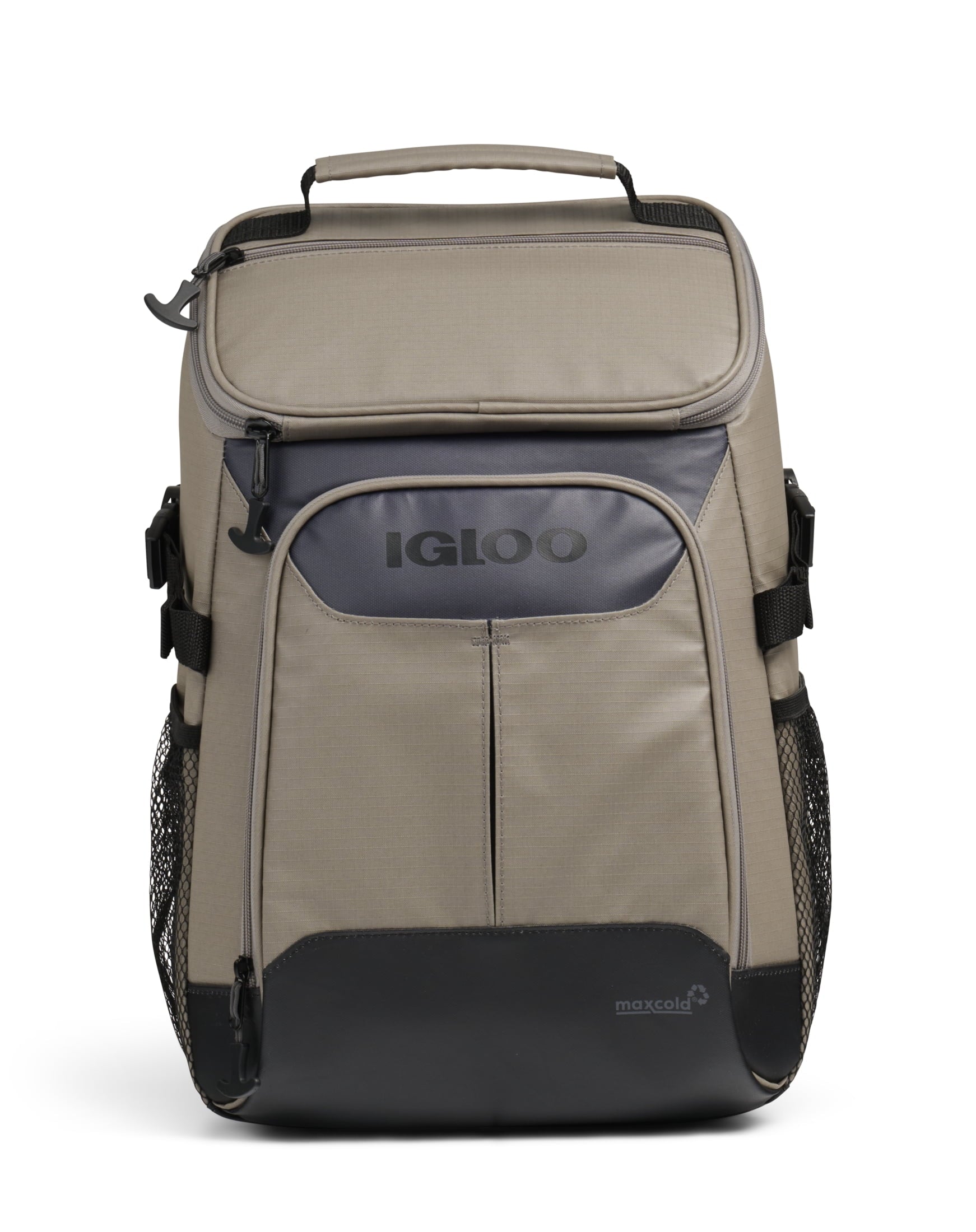 Igloo Trek Backpack Soft-Sided Cooler with 24 Can Capacity in Sandstone Tan