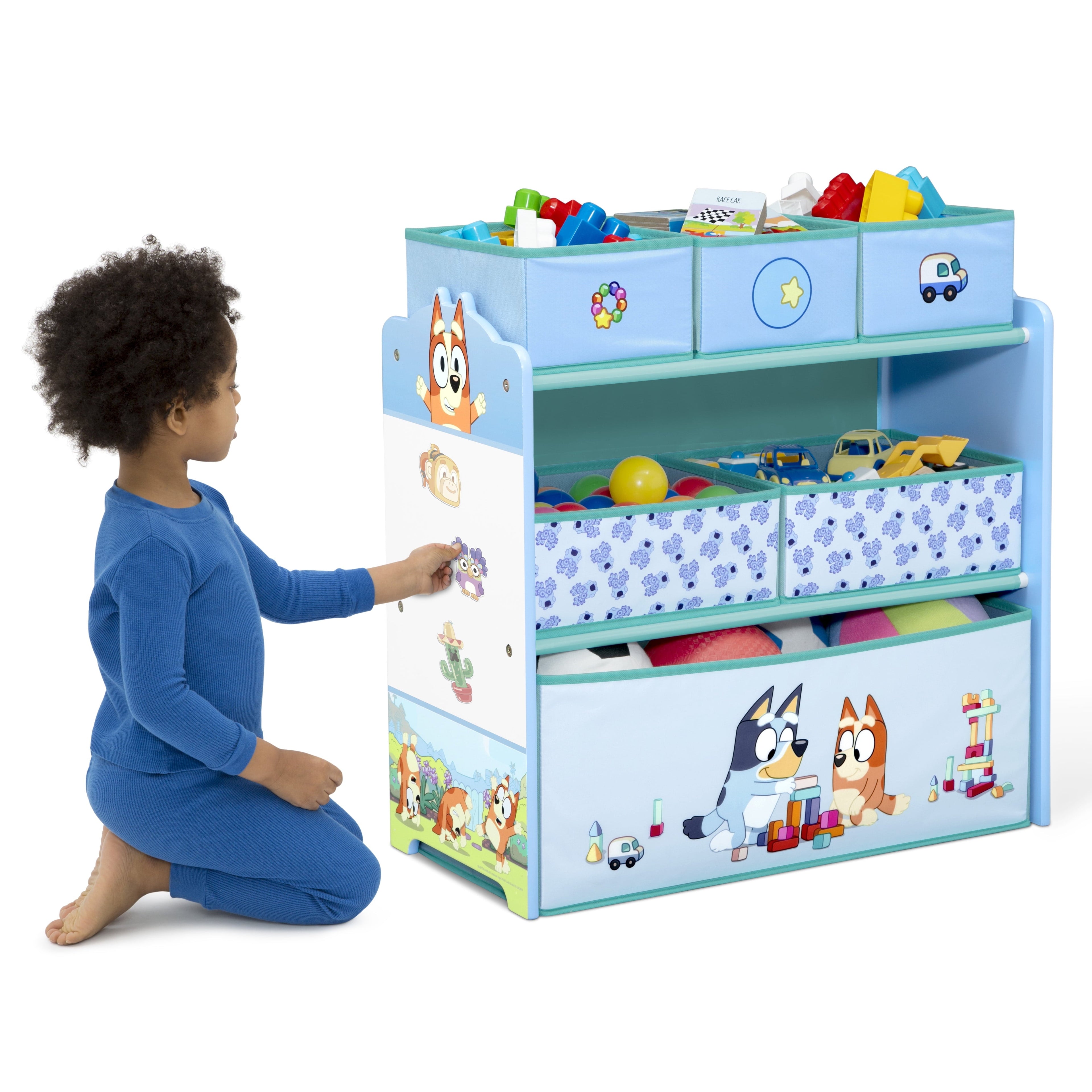 Design and Store 6 Bin Toy Storage Organizer by