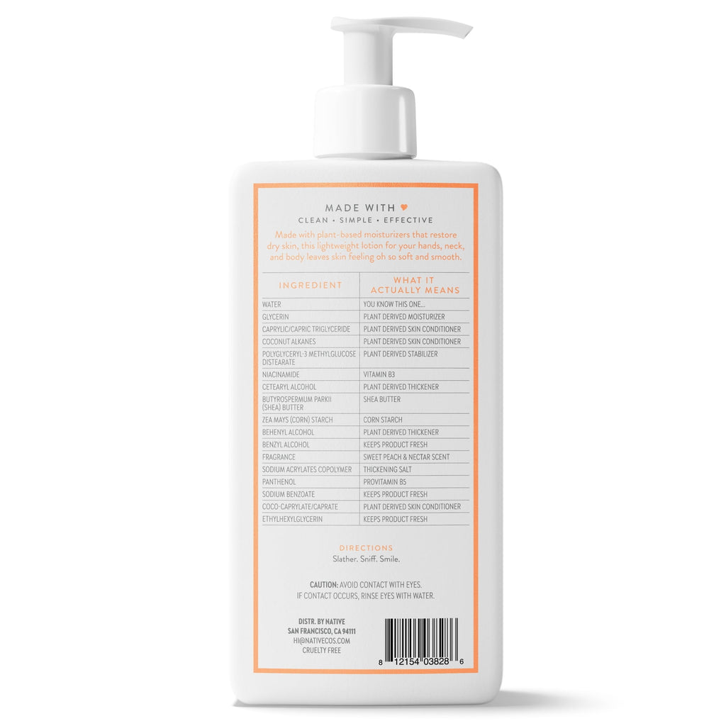 Lotion Sweet Peach & Nectar, 16.5oz