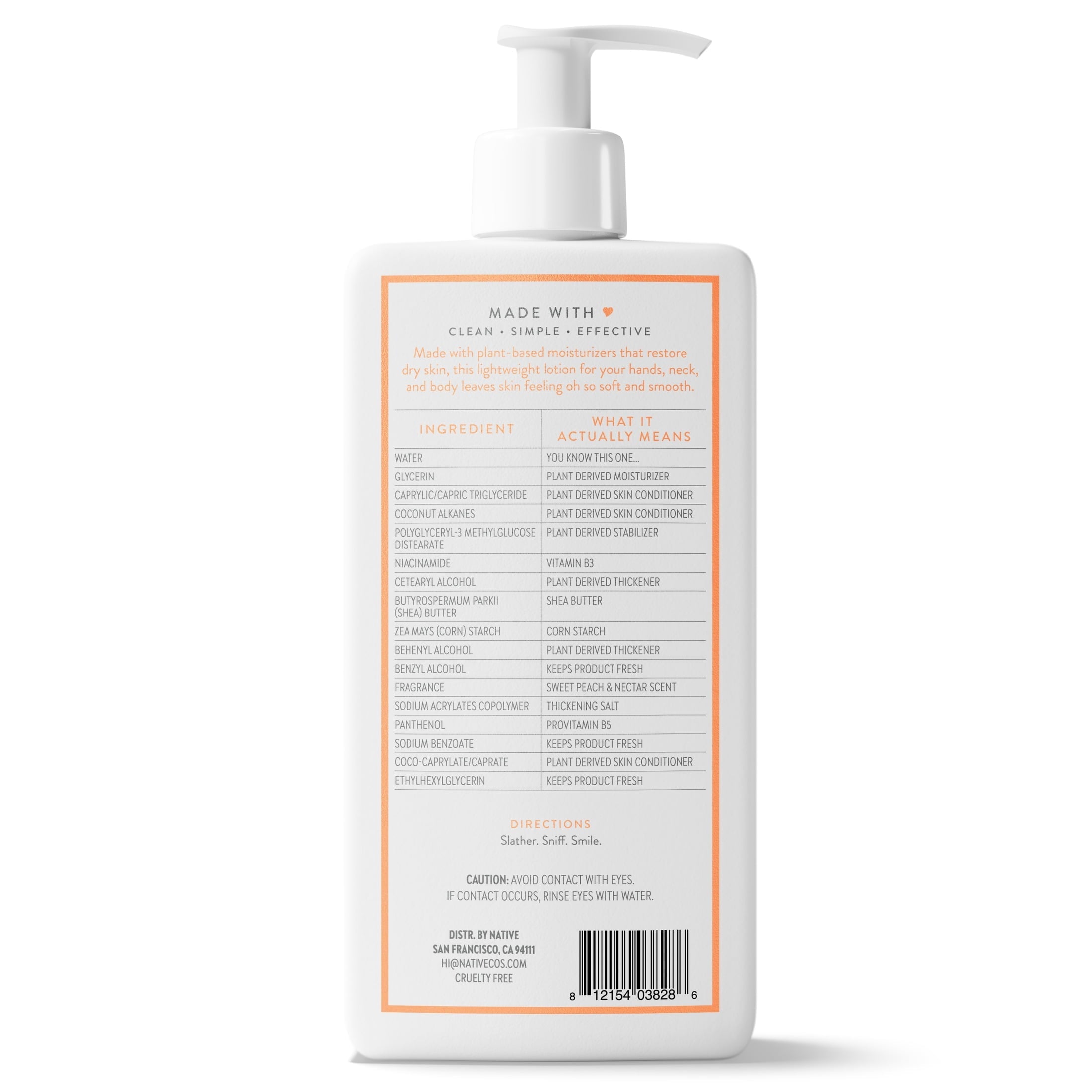 Lotion Sweet Peach & Nectar, 16.5oz